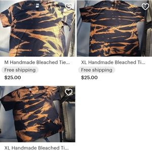 Bleached Gildan T-shirts on Etsy
